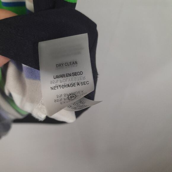 Tommy Hilfiger Striped Polo Style Tank Top Women L Normcore Preppy Classic - Picture 6 of 9